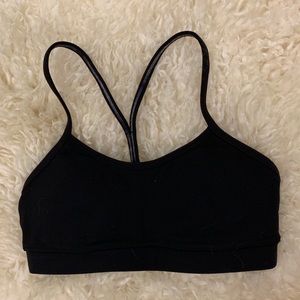 Black lululemon Y sports bra